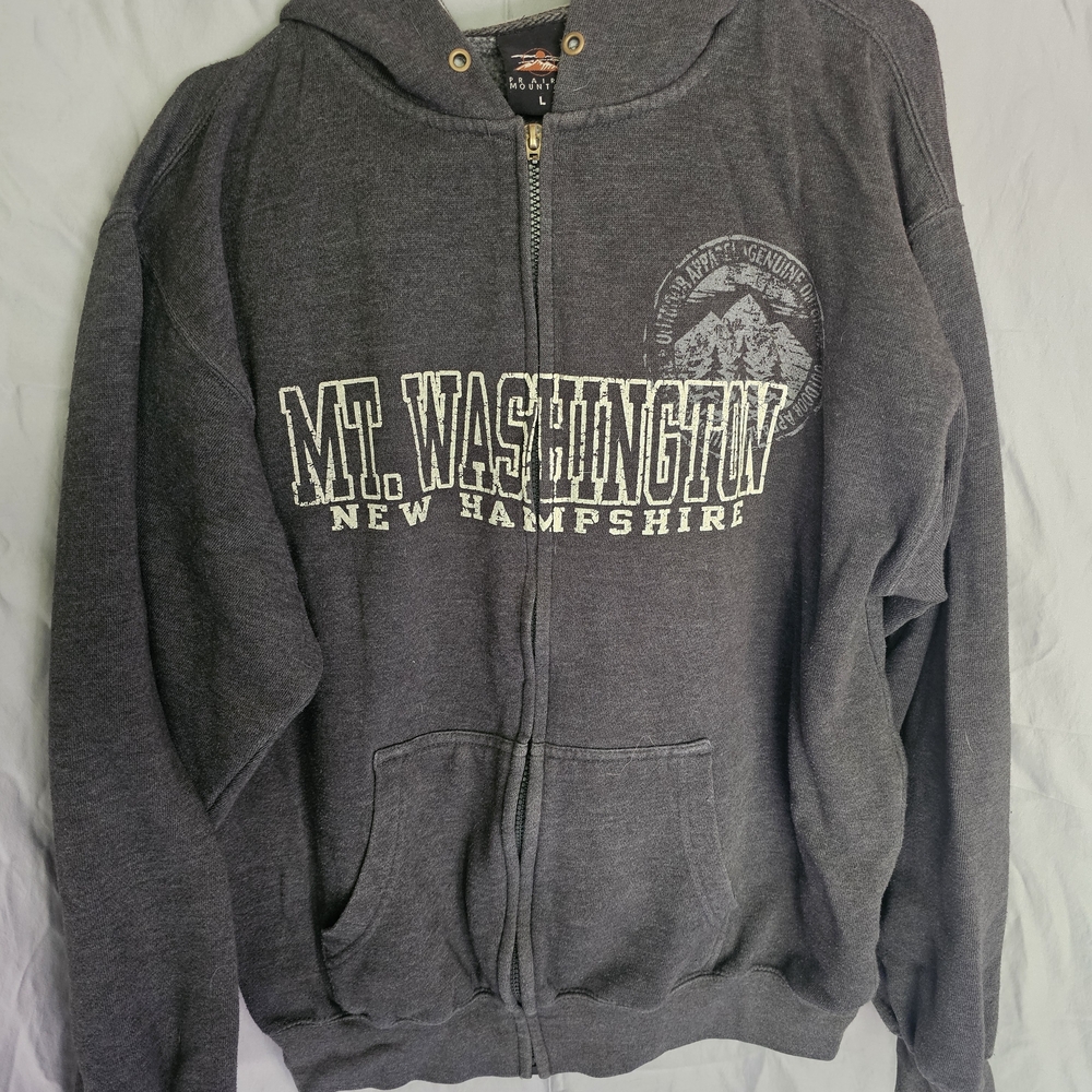 Gray Mt. Washington Men's Hoodie
